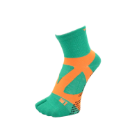 YAMAtune - Spider Arch Middle - 2 Toe - Anti-Slip Dots - Green / Orange